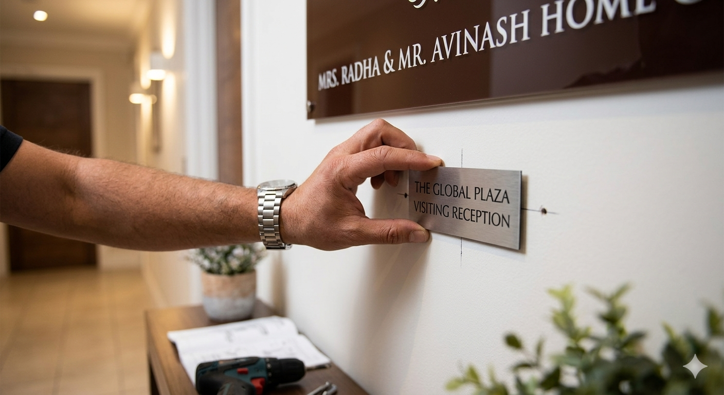 Name Plate Installation — Small