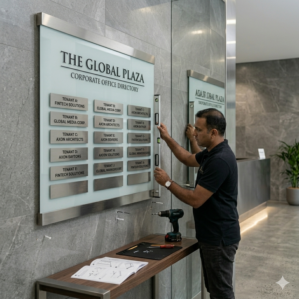Name Plate Installation — Big